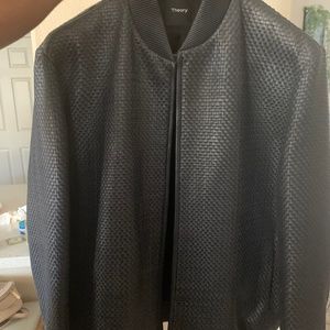 Men’s Leather Theory Jacket